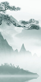 蓝绿 奢华高清玄关 Tif分层