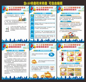 公司化工工厂消防安全海报