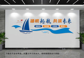 扬帆起航文化墙