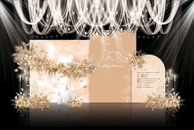 香槟色婚礼效果图