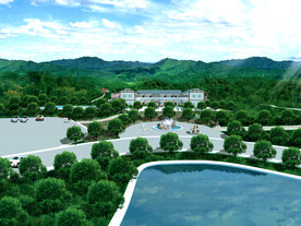 农庄效果图 鸟瞰图