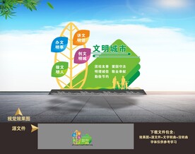 创建文明城市景观雕塑小品造型