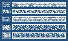 中式花纹窗花边框