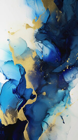 蓝色水墨抽象背景