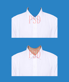 男证件照白衬衫套装psd