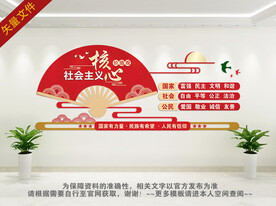 社会主义核心背景墙
