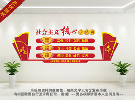 社会主义核心价值观展板