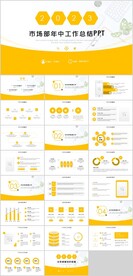 市场部年中工作总结PPT