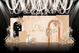 香槟色婚礼背景