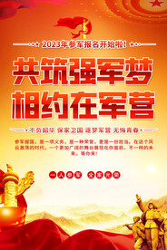 参军宣传海报