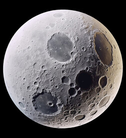 月球表面灯箱素材