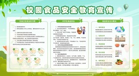 校园食品安全宣传栏展板