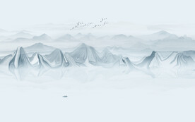 意境水墨山水画
