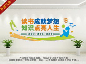 图书馆 阅读室文化墙