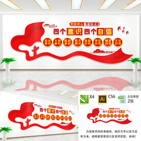 四个自信文化墙