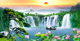 流水生财 富水长流