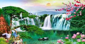 流水生财 富水长流