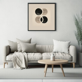 正方形装饰画样机