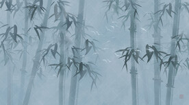 水墨竹林