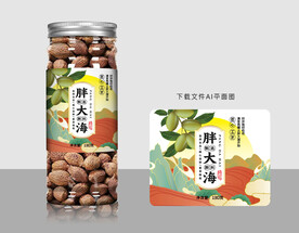 胖大海瓶贴