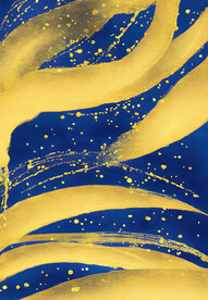 金色墨迹抽象肌理