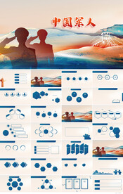 八一建军节中国军人动态PPT