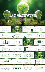 绿色低碳节能环保工作总结PPT