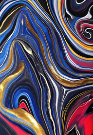 红蓝黑金抽象肌理