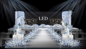 蓝色婚礼仪式区