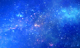 蓝色星空背景墙