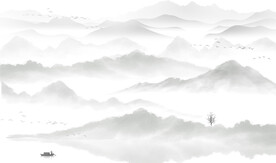 水墨山水画