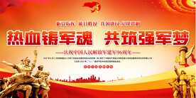 建军96周年宣传展板