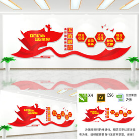 五治融合文化墙