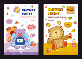 卡通小熊分层图