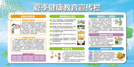 夏季健康教育宣传栏