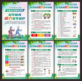 全国老年健康宣传周展板
