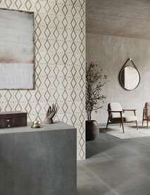 现代意式 客厅空间瓷岩板效果图