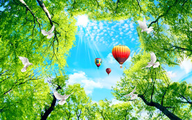 蓝天白云软膜天花 