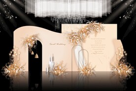 香槟色婚礼效果图