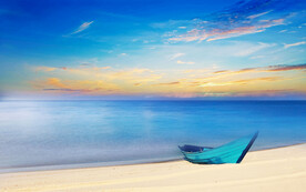 大海沙滩背景墙