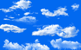 蓝天白云背景墙