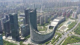 合肥政务区安徽电视台航拍视频