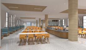 食堂餐厅设计案例效果图