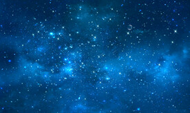 蓝色星空星云