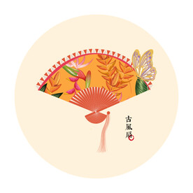 宫廷古风扇子新中式折扇