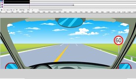 车辆前进重复播放视觉动画