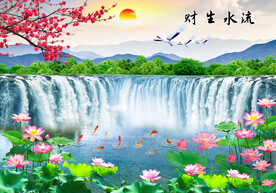 荷花风景图