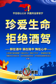 拒绝酒驾宣传海报