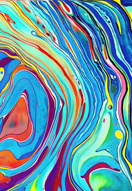 炫彩抽象画
