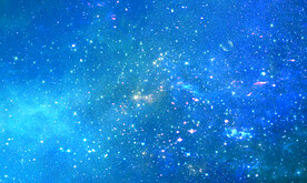 唯美蓝色星空背景